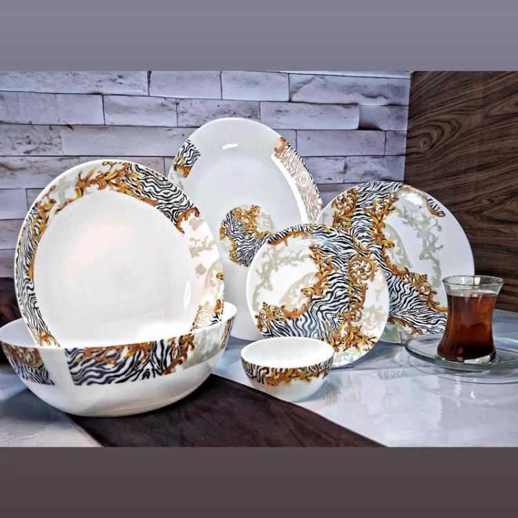 سرویس آرکوپال 26 پارچه طرح گورخری